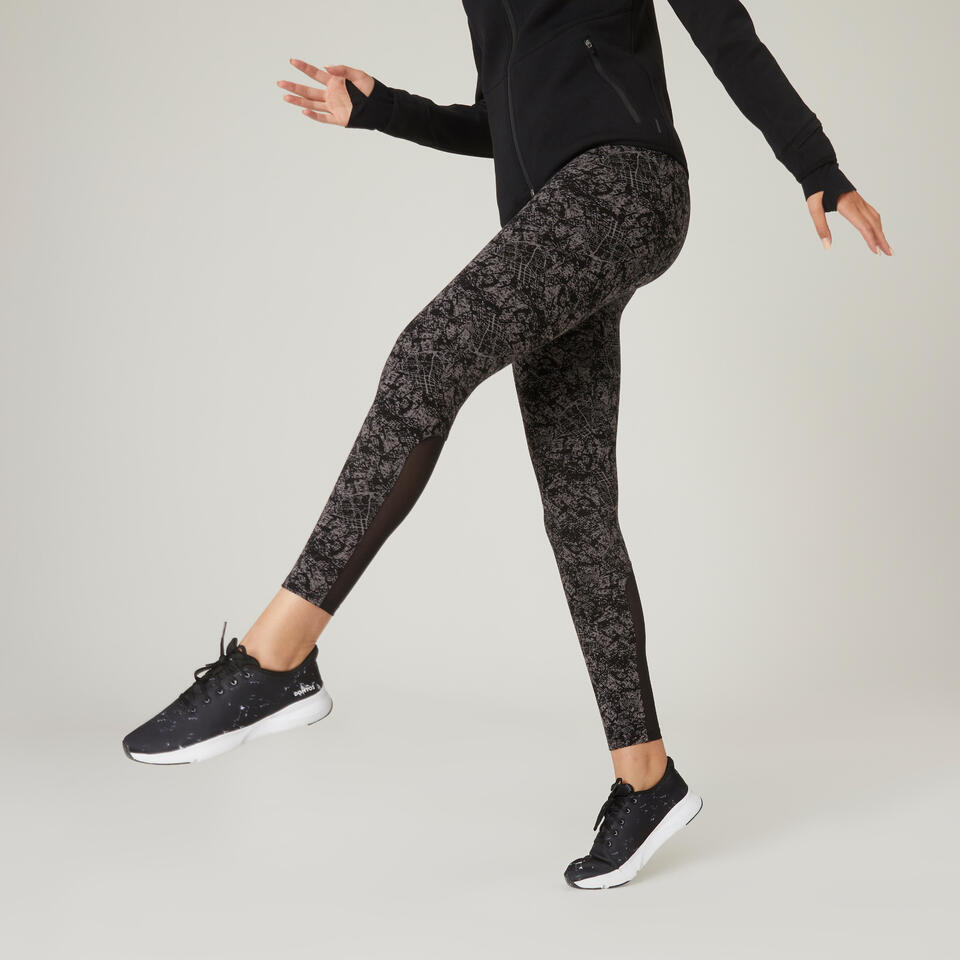 legging-coton-extensible-fitness-taille-haute-avec-mesh-noir-avec-imprime